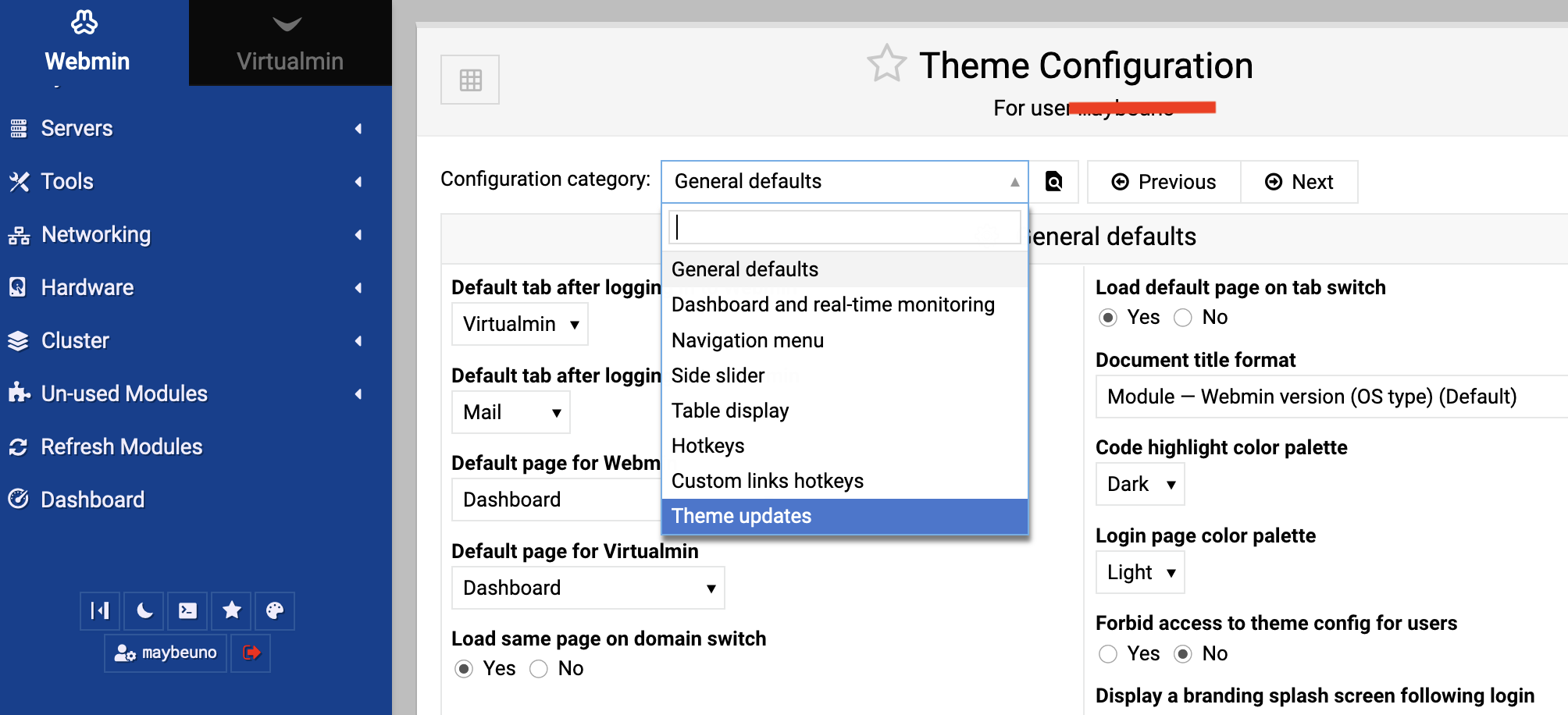 Context Menu Ellipsis Missing Webmin Virtualmin Community