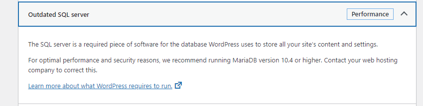How Do You Find What Sql Version WordPress is Using 