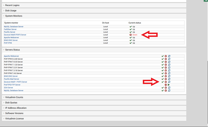 dovecot issue