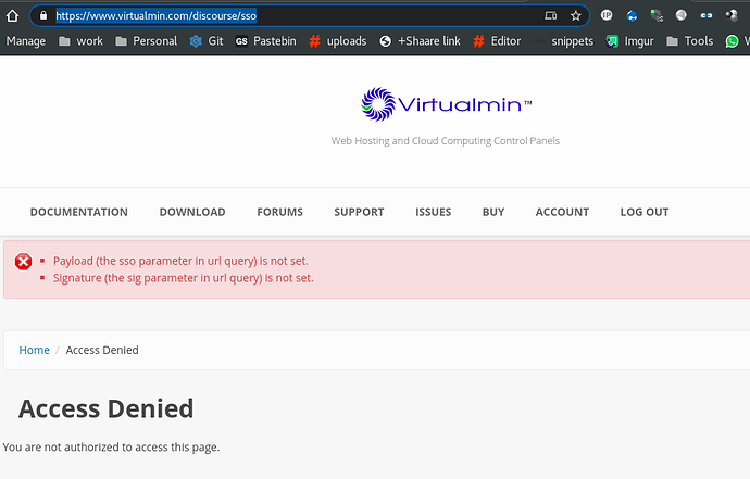 virtualmin-sso-not-working