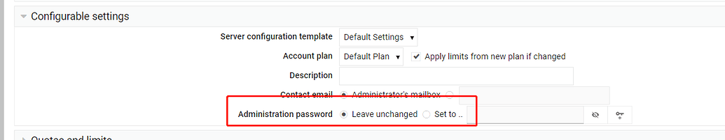 riso default admin password
