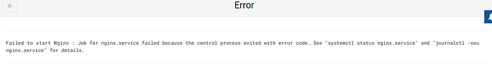nginx fails