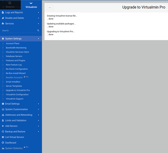 upgrade_to_virtualmin_pro_not_working