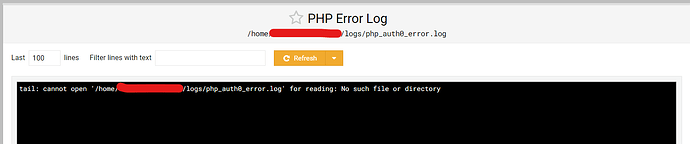 php error log