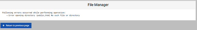 file manager error