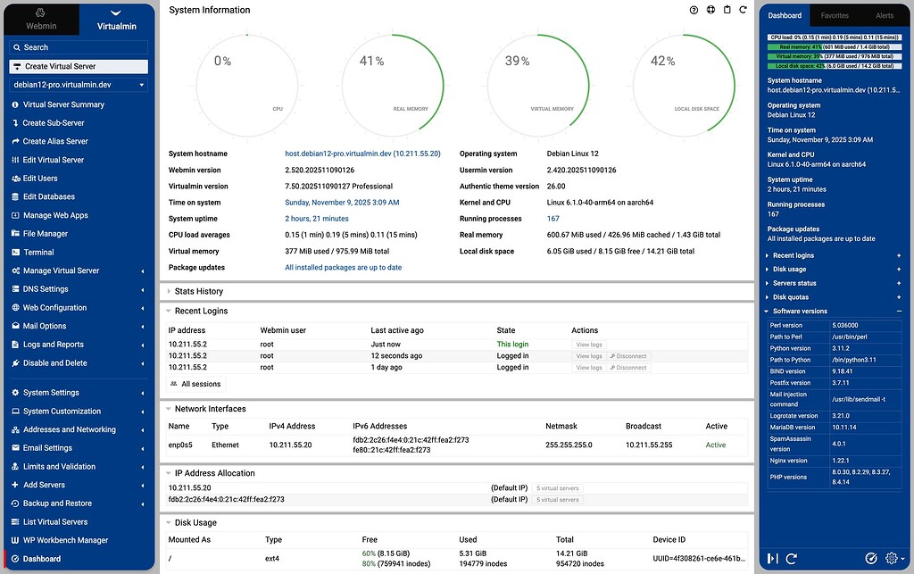 Authentic Theme version 26.00 release overview - News - Virtualmin ...