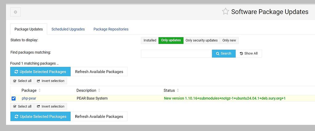 Php pear update has been held back - Virtualmin - Virtualmin Community