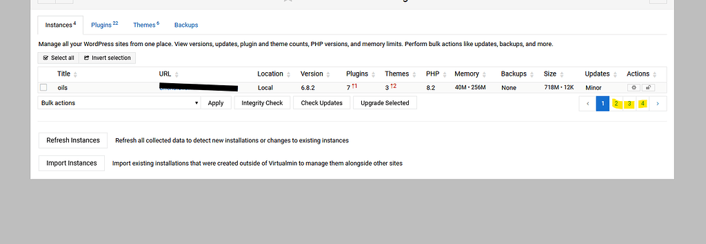 Wrong row count per page in the data table pagination in WP Workbench ...