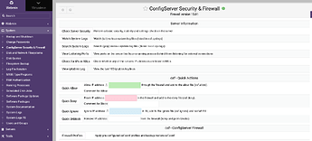 ConfigServer Security & Firewall — Webmin 2.510 (Ubuntu Linux 22.04.5)