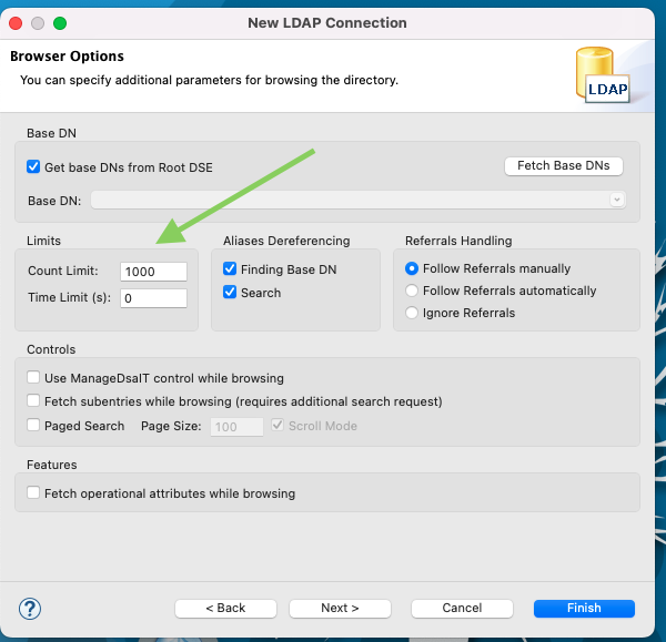 php ldap search size limit exceeded