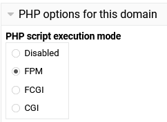 PHP Settings